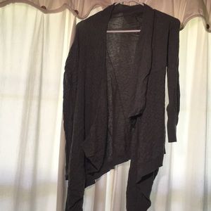 Gray cardigan